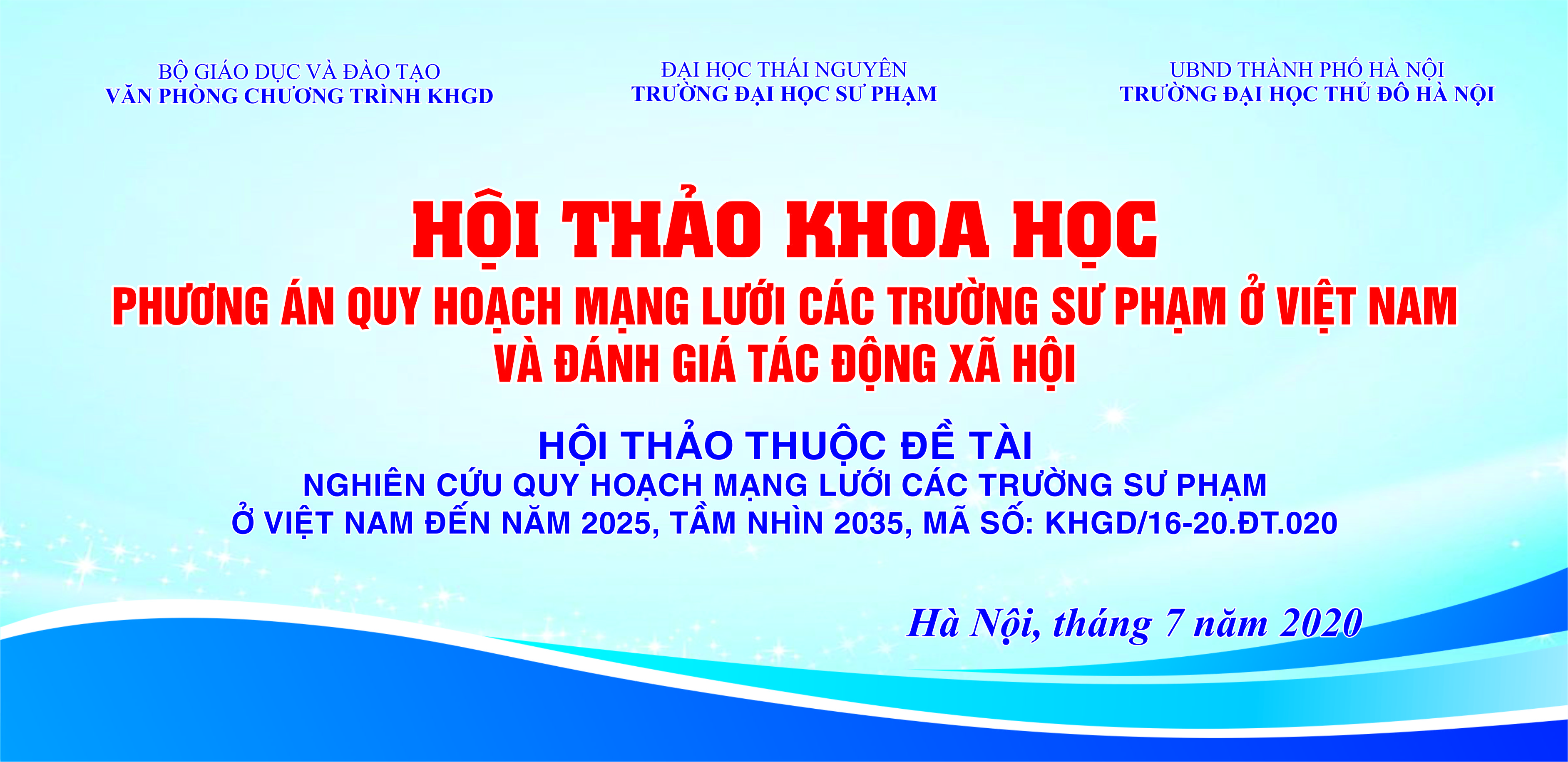 Hướng tới Hội thảo “Phương án quy hoạch mạng lưới các trường sư phạm ở Việt Nam và đánh giá tác động xã hội”