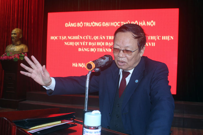 Hội nghị học tập, nghiên cứu, quán triệt và tổ chức thực hiện Nghị quyết Đại hội đại biểu lần thứ XVII Đảng bộ Thành phố Hà Nội